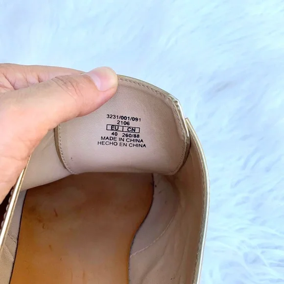 Zara Gold Metallic Zipper Sandals Statement Summer Shoes Size 10 - Picture 8 of 8
